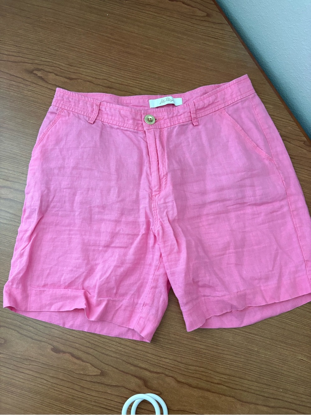 Lilly Pulitzer Bright Pink Waistband Shorts